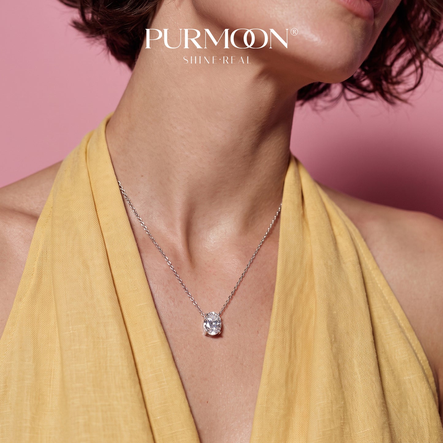 Oval Spark Necklace